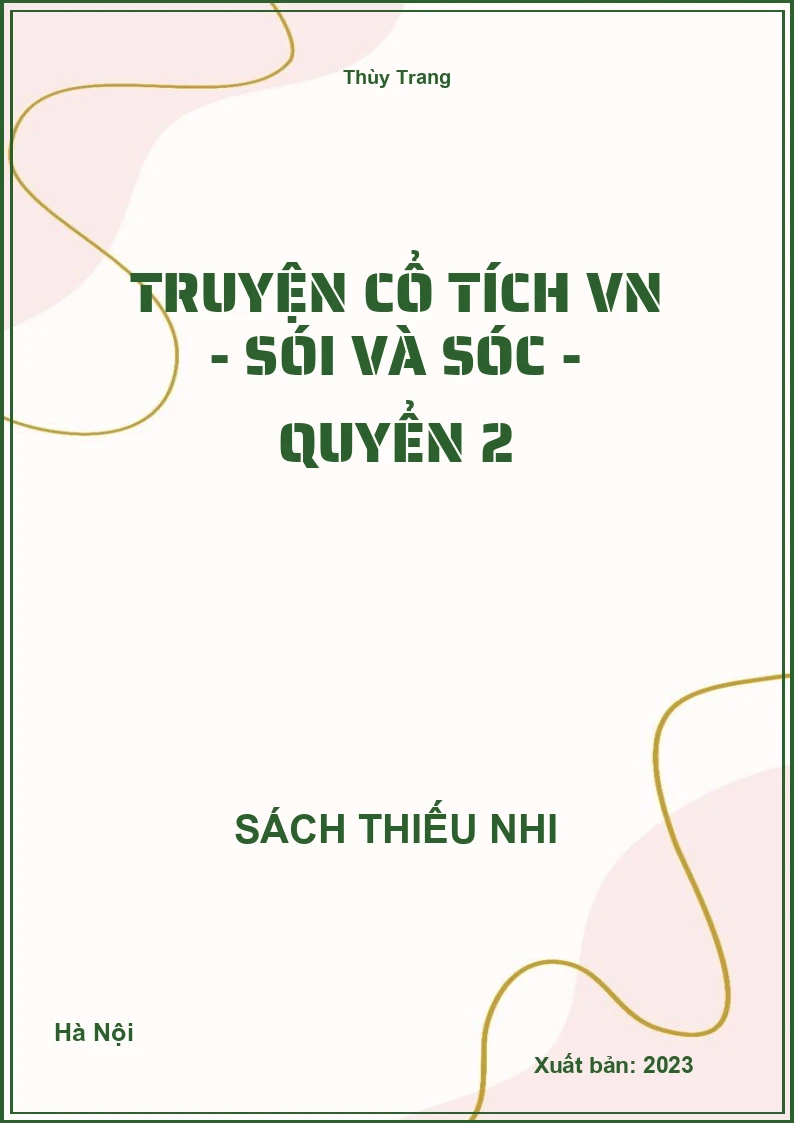 Truyện cổ tích VN - Sói và sóc - quyển 2