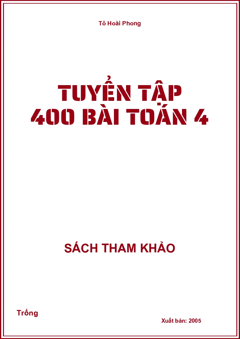Tuyển tập 400 bài toán 4