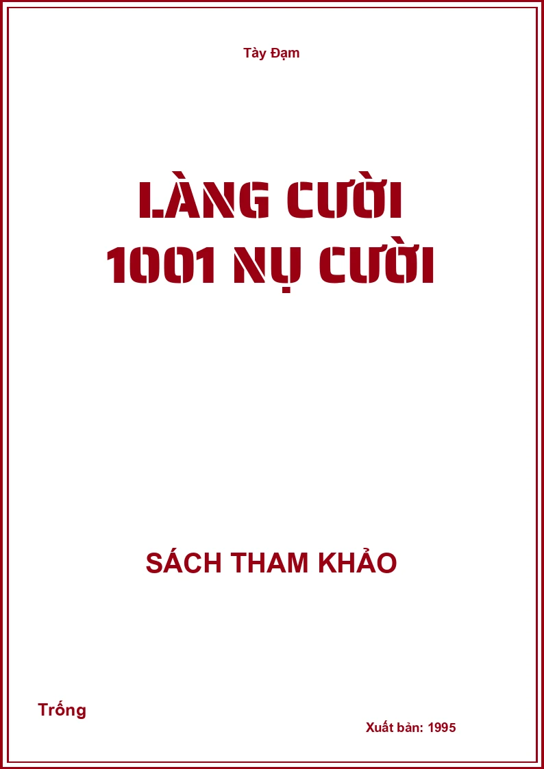 Làng cười 1001 nụ cười