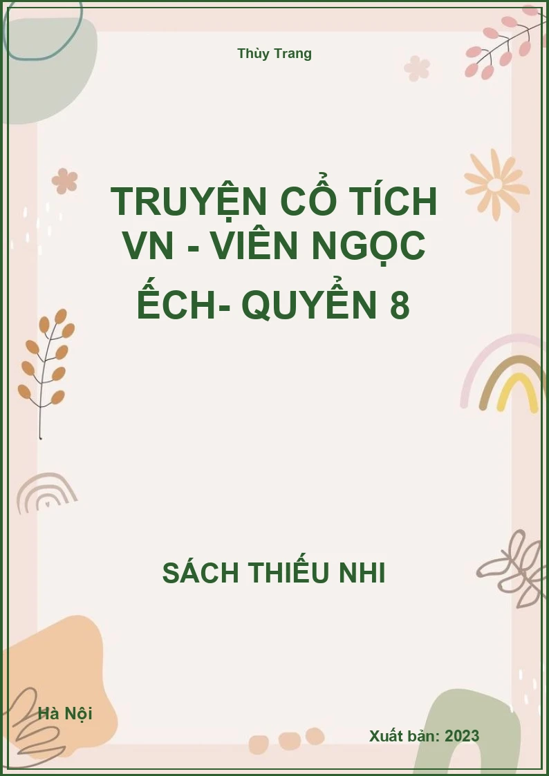 Truyện cổ tích VN - Viên Ngọc ếch- quyển 8