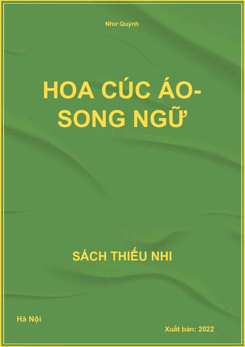 Hoa cúc áo- song ngữ