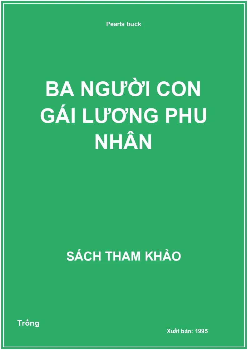 Ba người con gái Lương Phu Nhân