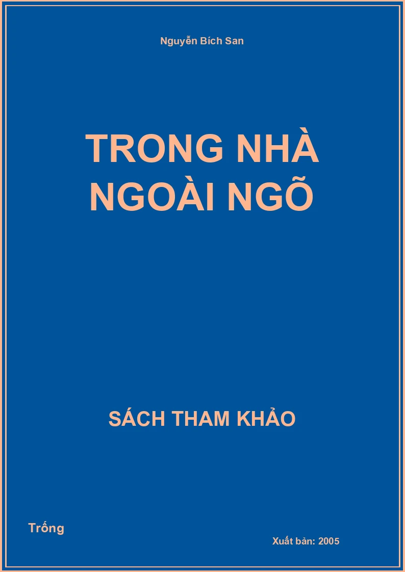 Trong nhà ngoài ngõ