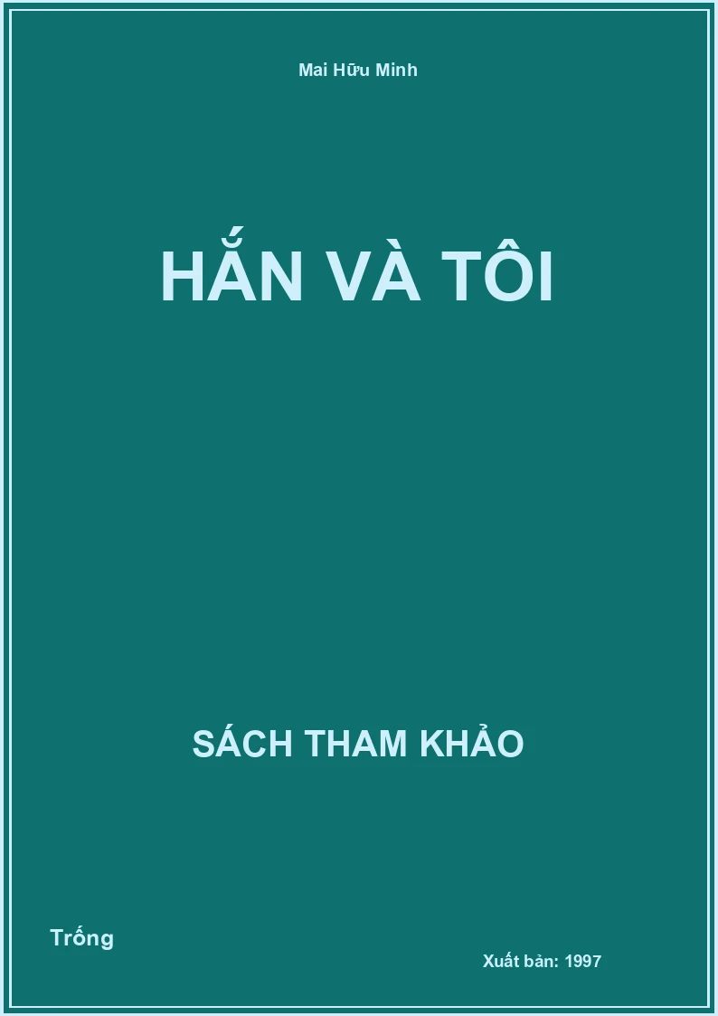 Hắn và tôi