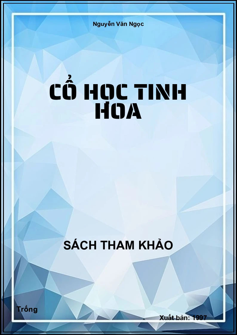 Cổ học tinh Hoa