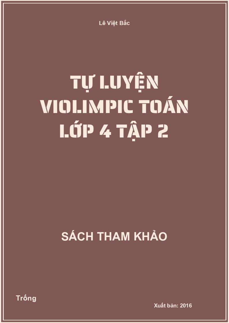 Tự luyện violimpic toán lớp 4 tập 2