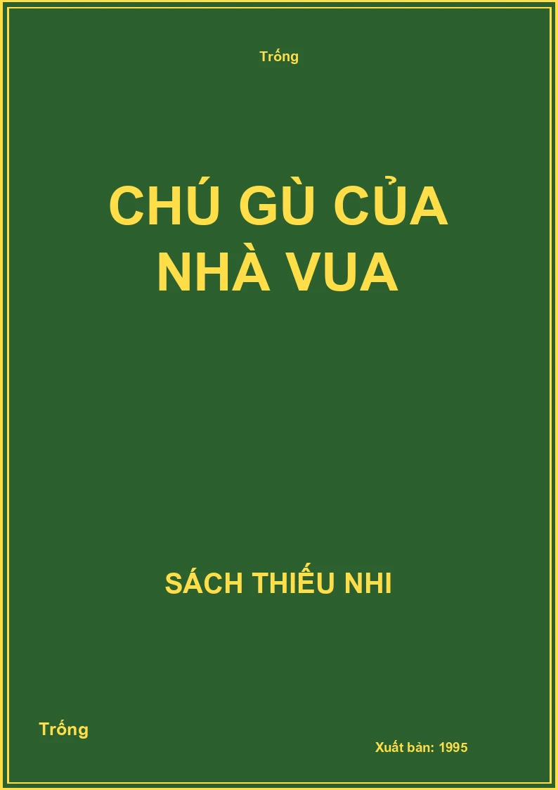 Chú gù của nhà vua