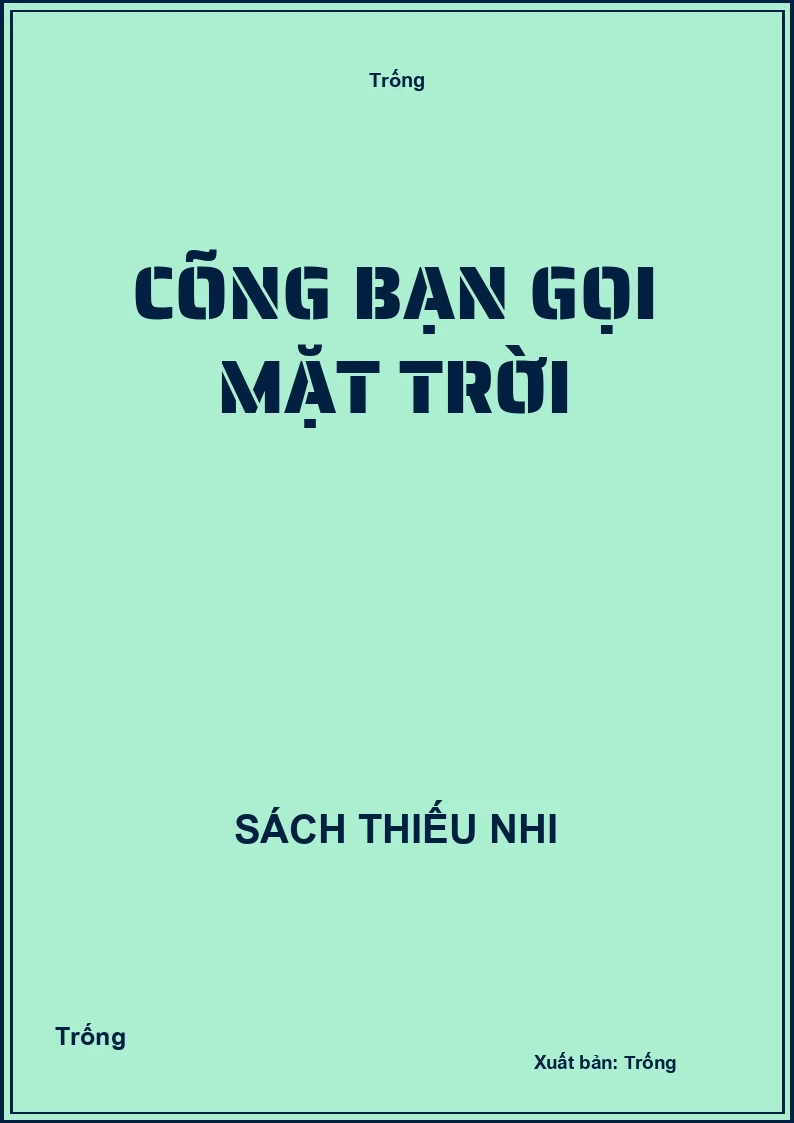 Cõng bạn gọi mặt trời