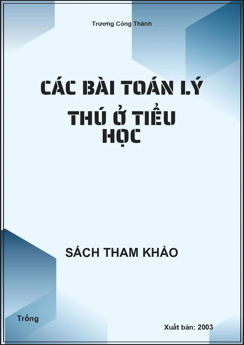 Các bài toán lý thú ở tiểu học