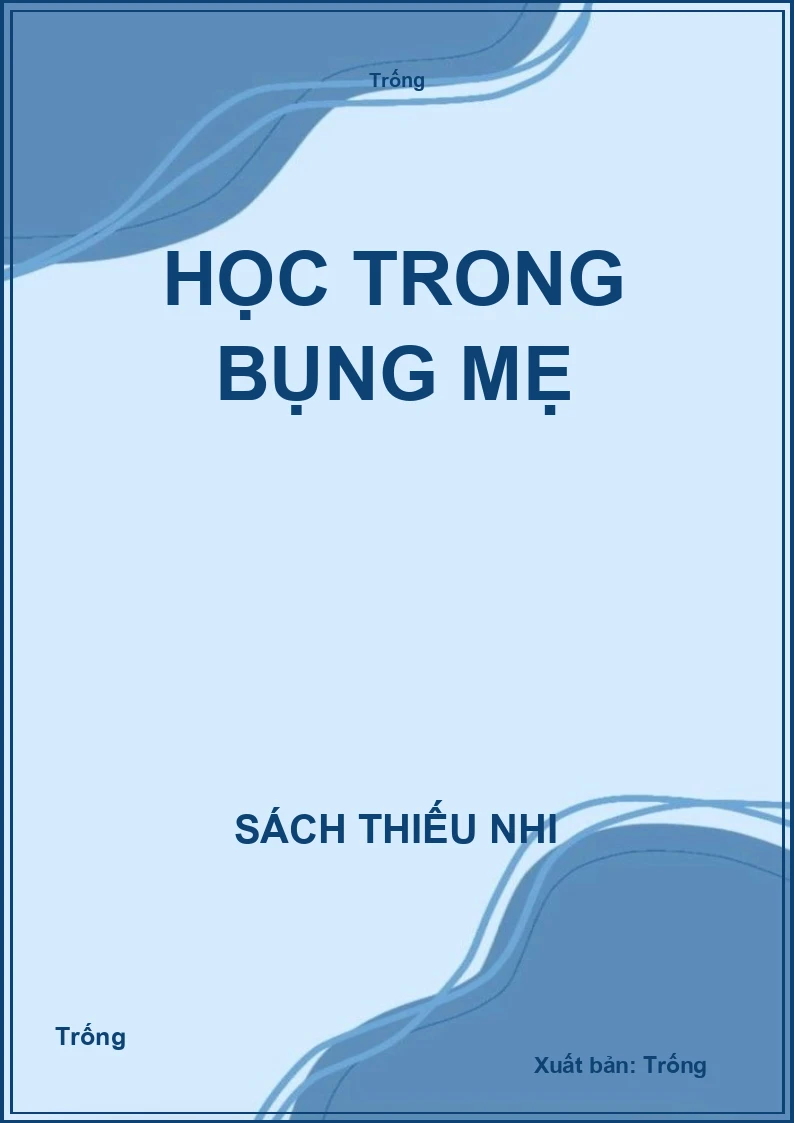 Học trong bụng mẹ