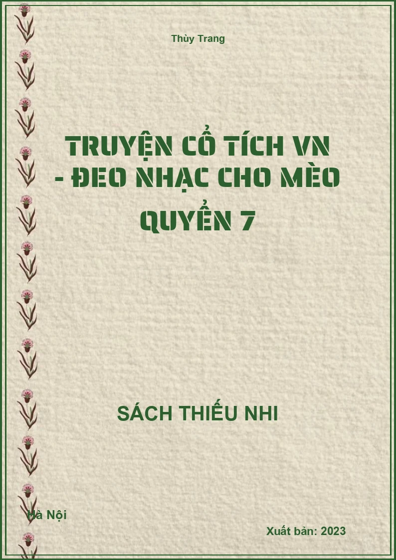 Truyện cổ tích VN - Đeo nhạc cho mèo quyển 7