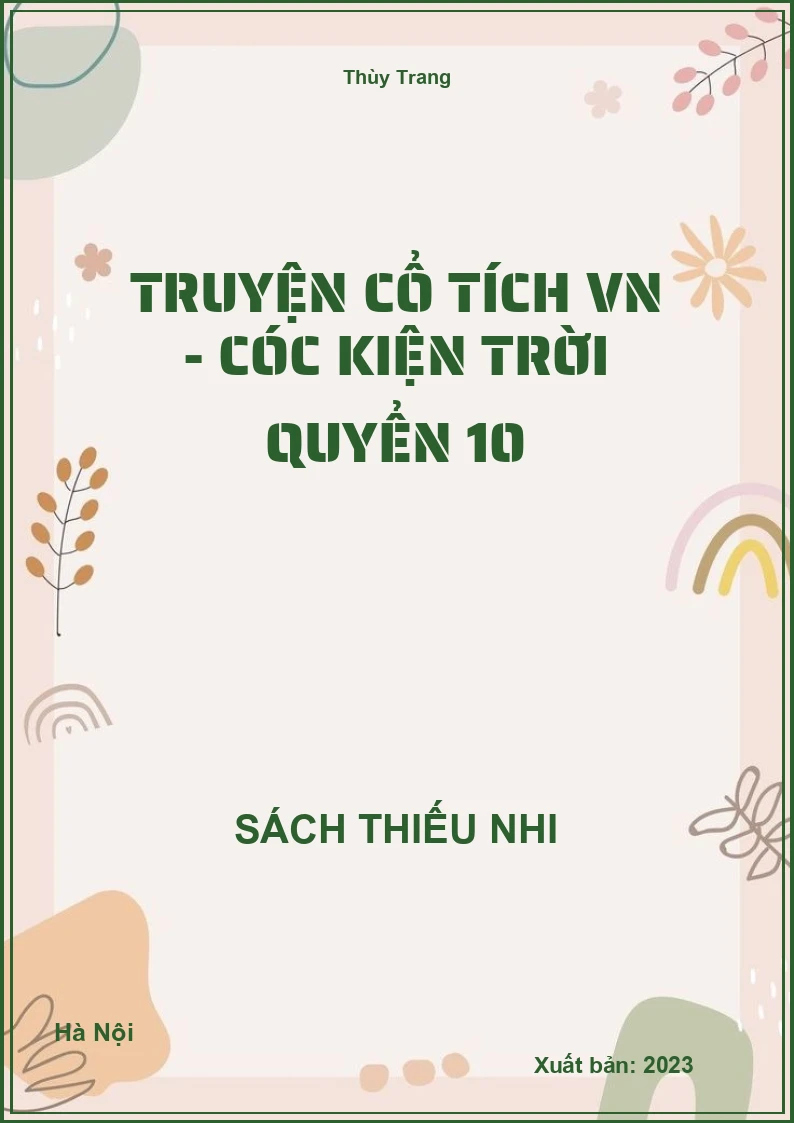 Truyện cổ tích VN - Cóc kiện trời quyển 10