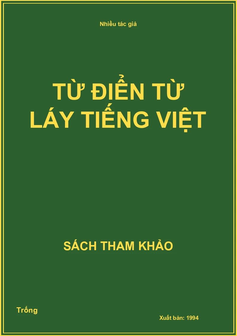 Từ điển từ láy tiếng việt