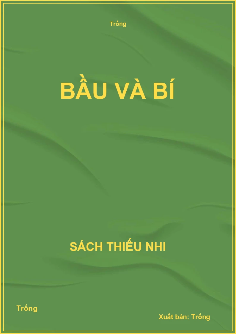 Bầu và bí