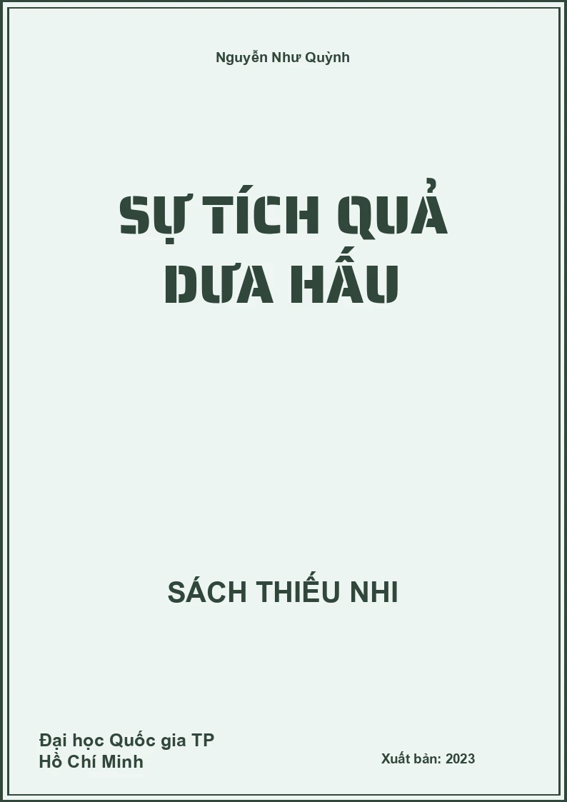Sự tích quả dưa hấu