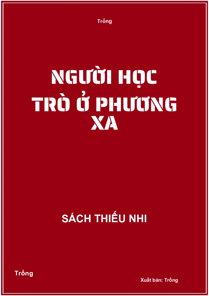 Người học trò ở phương xa