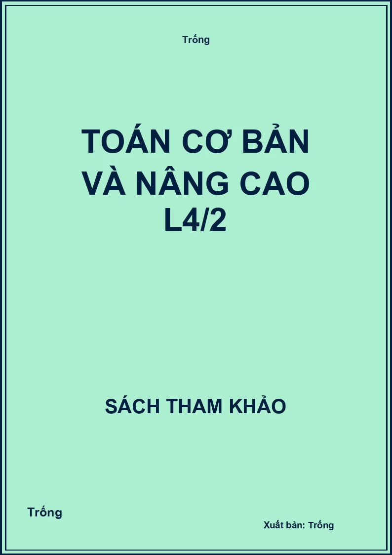 Toán cơ bản và nâng cao L4/2