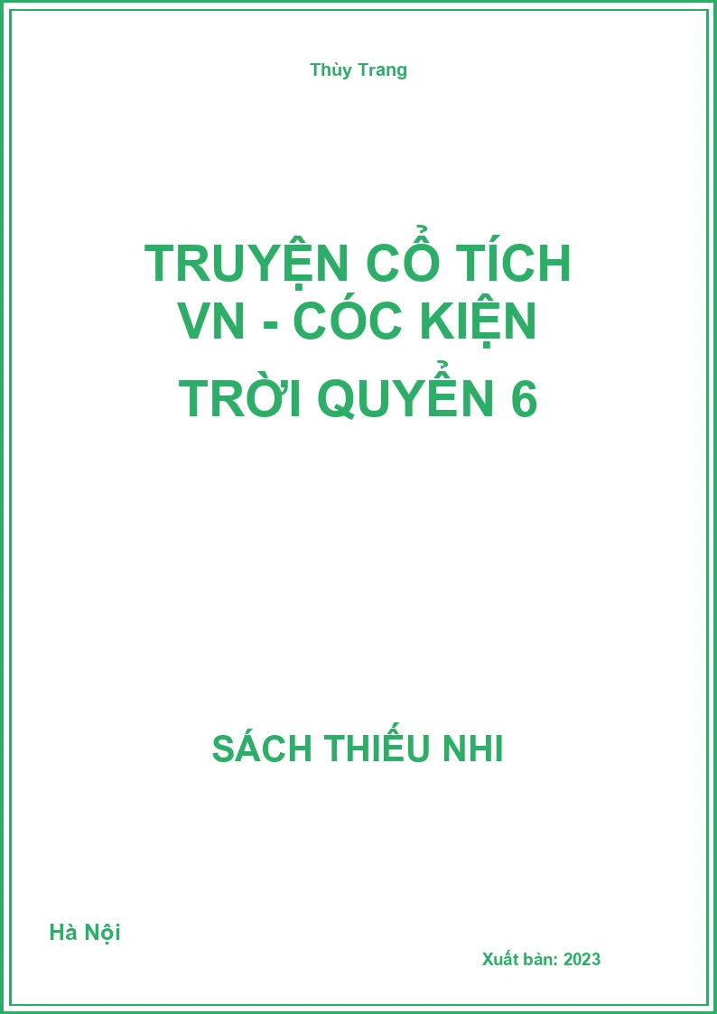 Truyện cổ tích VN - Cóc kiện trời quyển 6
