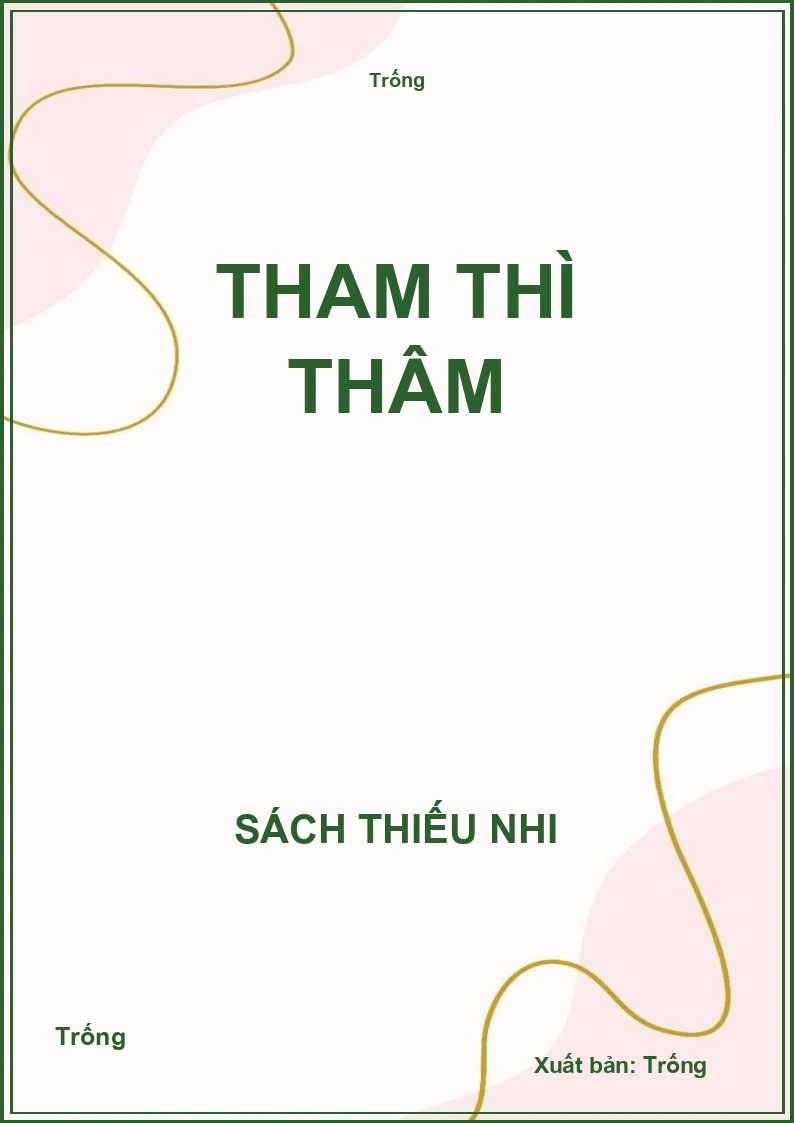 Tham thì thâm