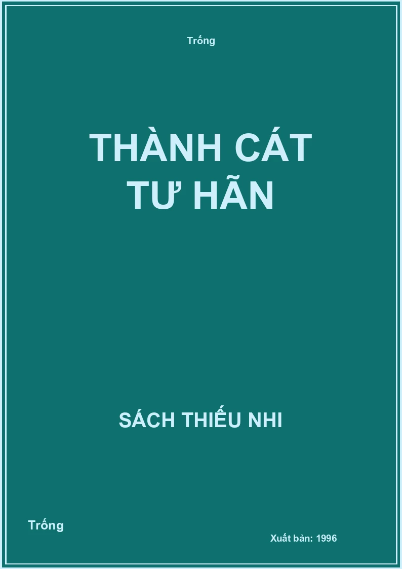 Thành Cát Tư Hãn
