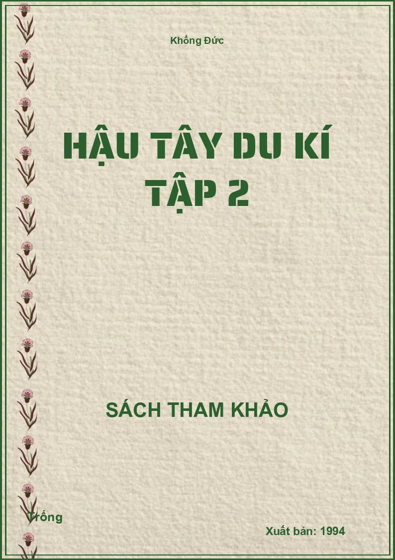 Hậu Tây du kí tập 2