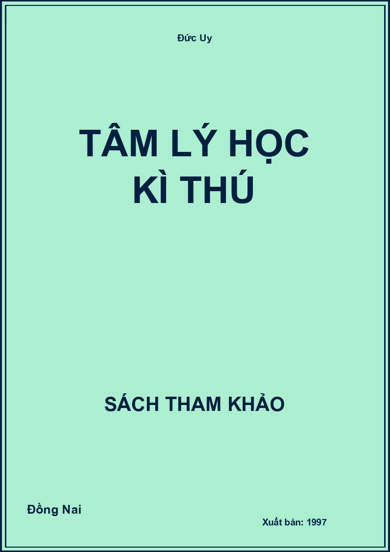 Tâm lý học kì thú
