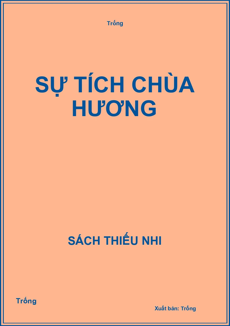 Sự tích chùa Hương