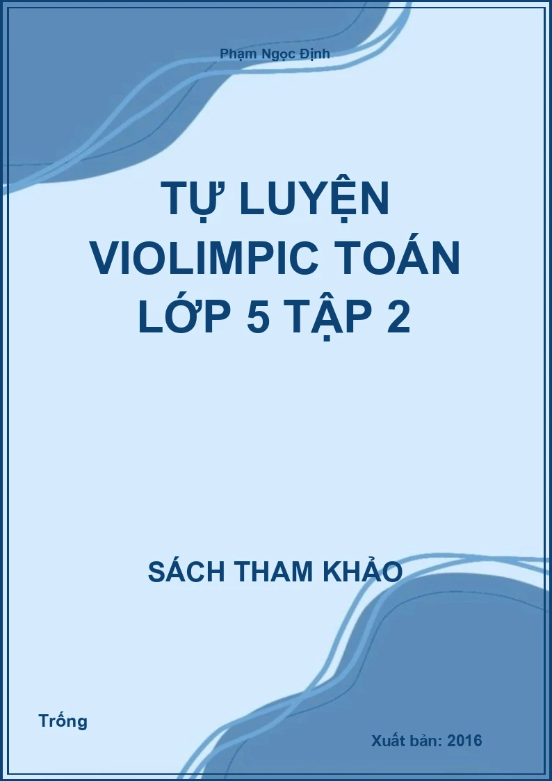 Tự luyện violimpic toán lớp 5 tập 2