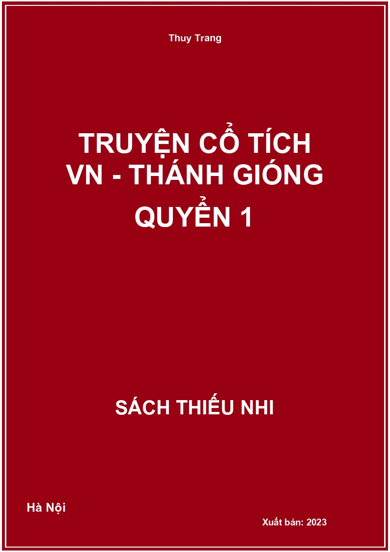 Truyện cổ tích VN - Thánh Gióng quyển 1