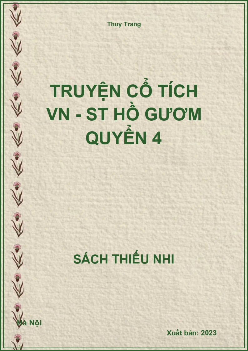 Truyện cổ tích VN - ST hồ Gươm quyển 4