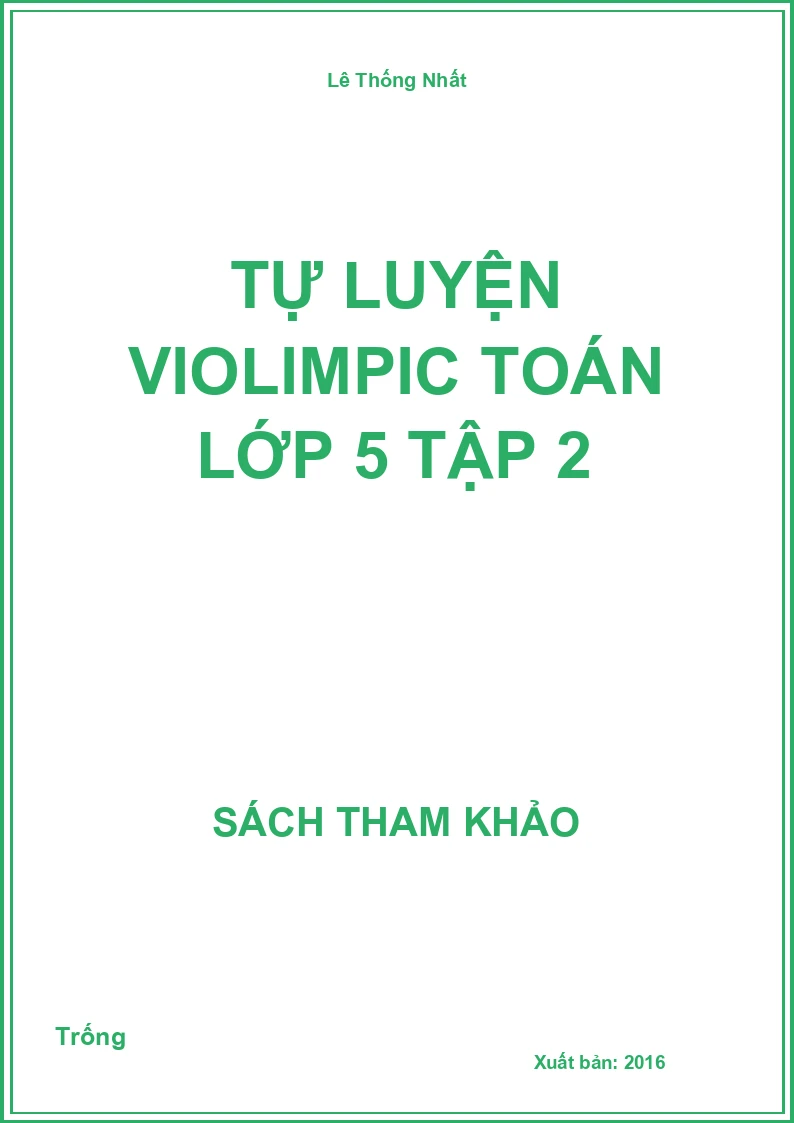 Tự luyện violimpic toán lớp 5 tập 2