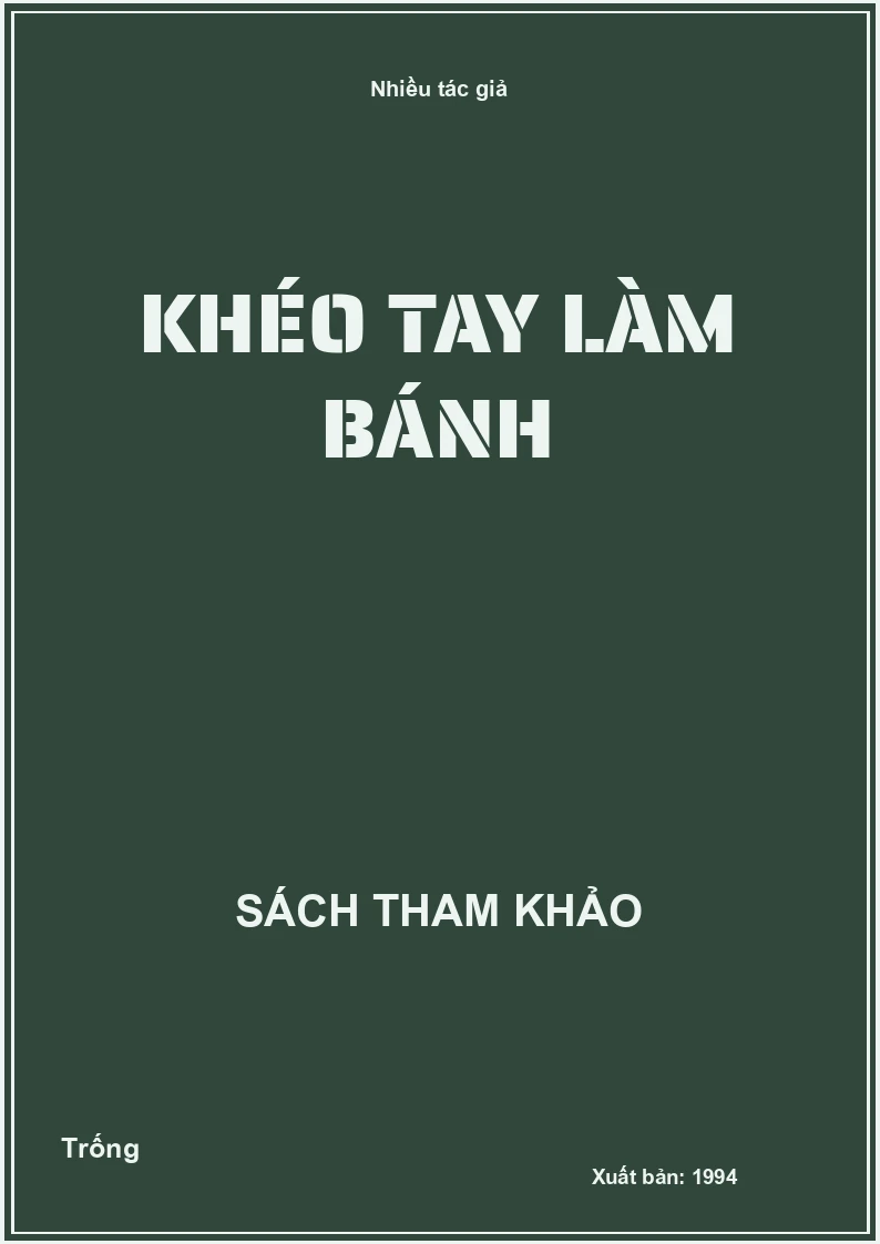 Khéo tay làm bánh