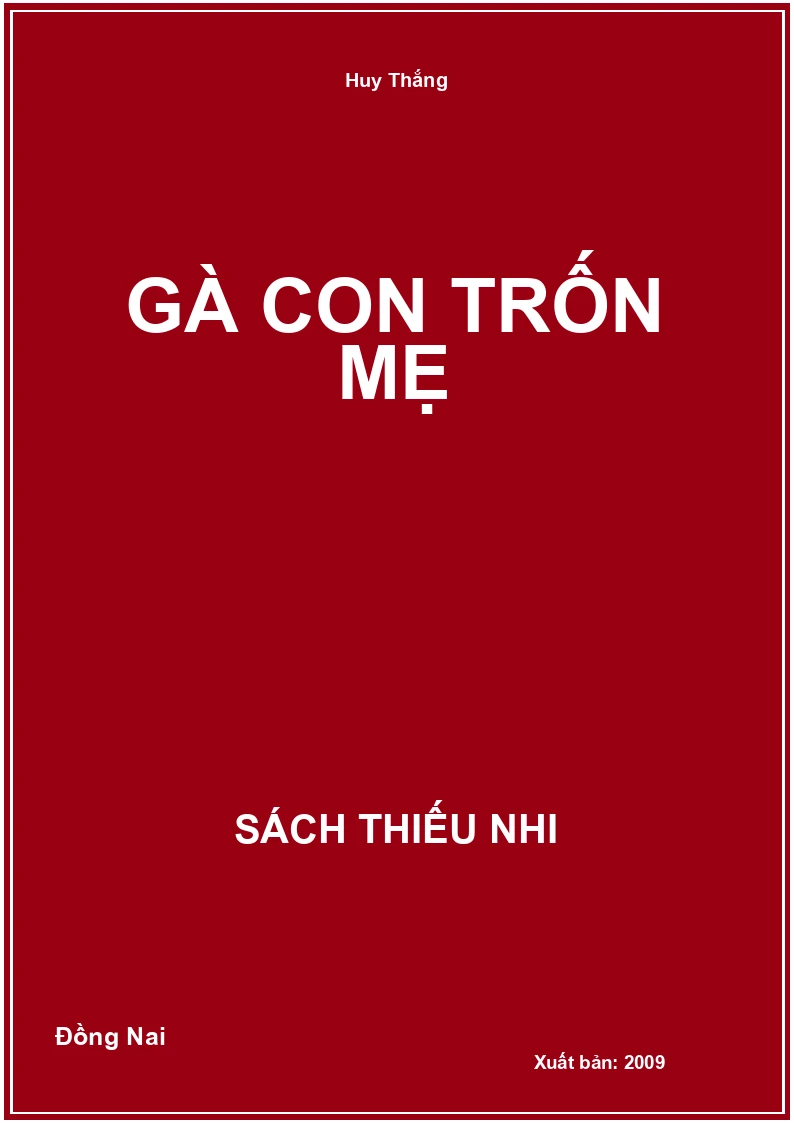 Gà con trốn mẹ