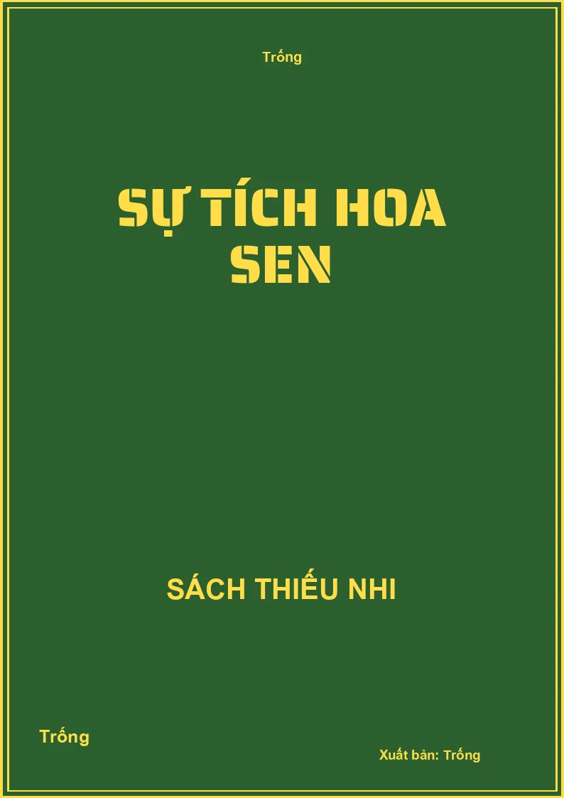 Sự tích hoa sen