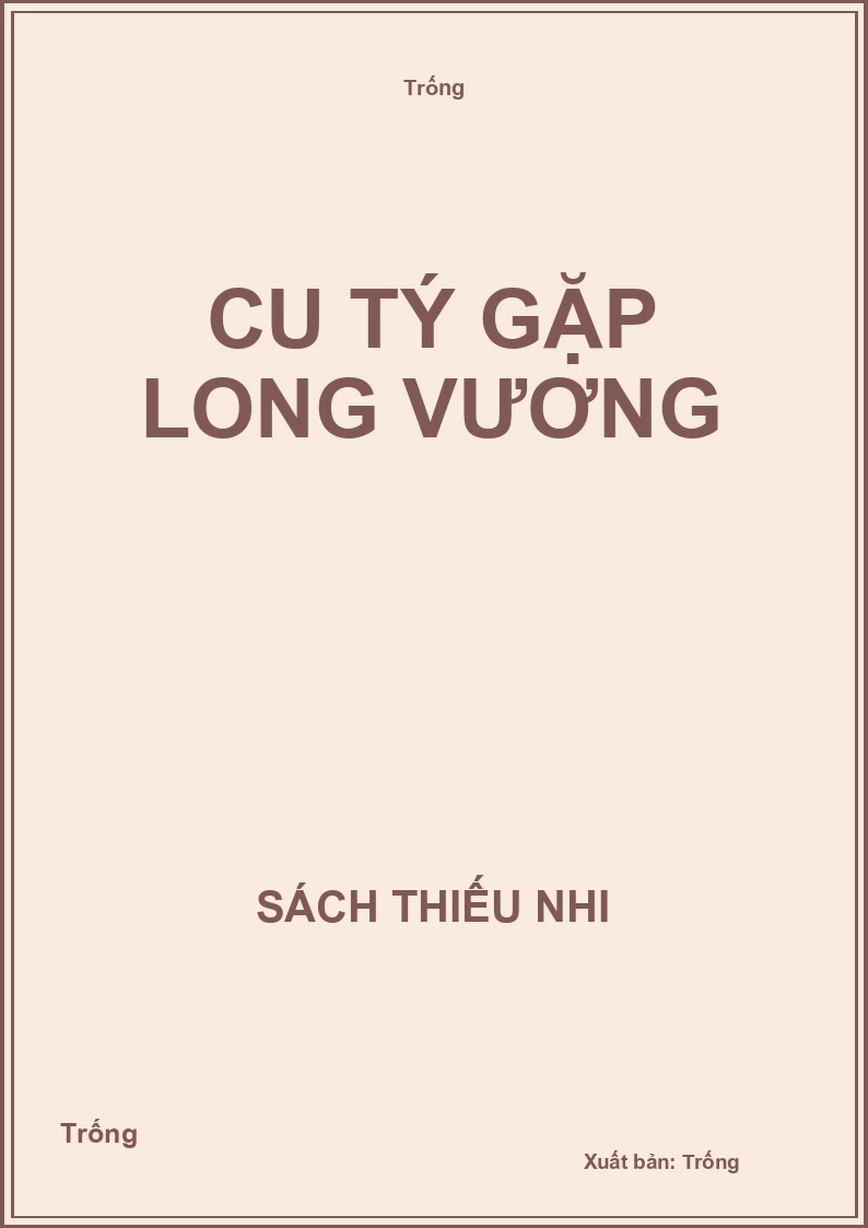 Cu Tý gặp Long Vương