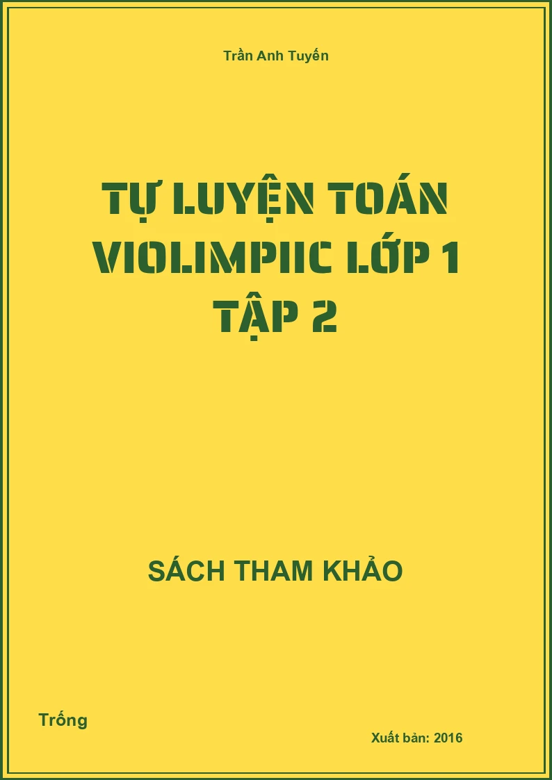 Tự luyện toán violimpiic lớp 1 tập 2
