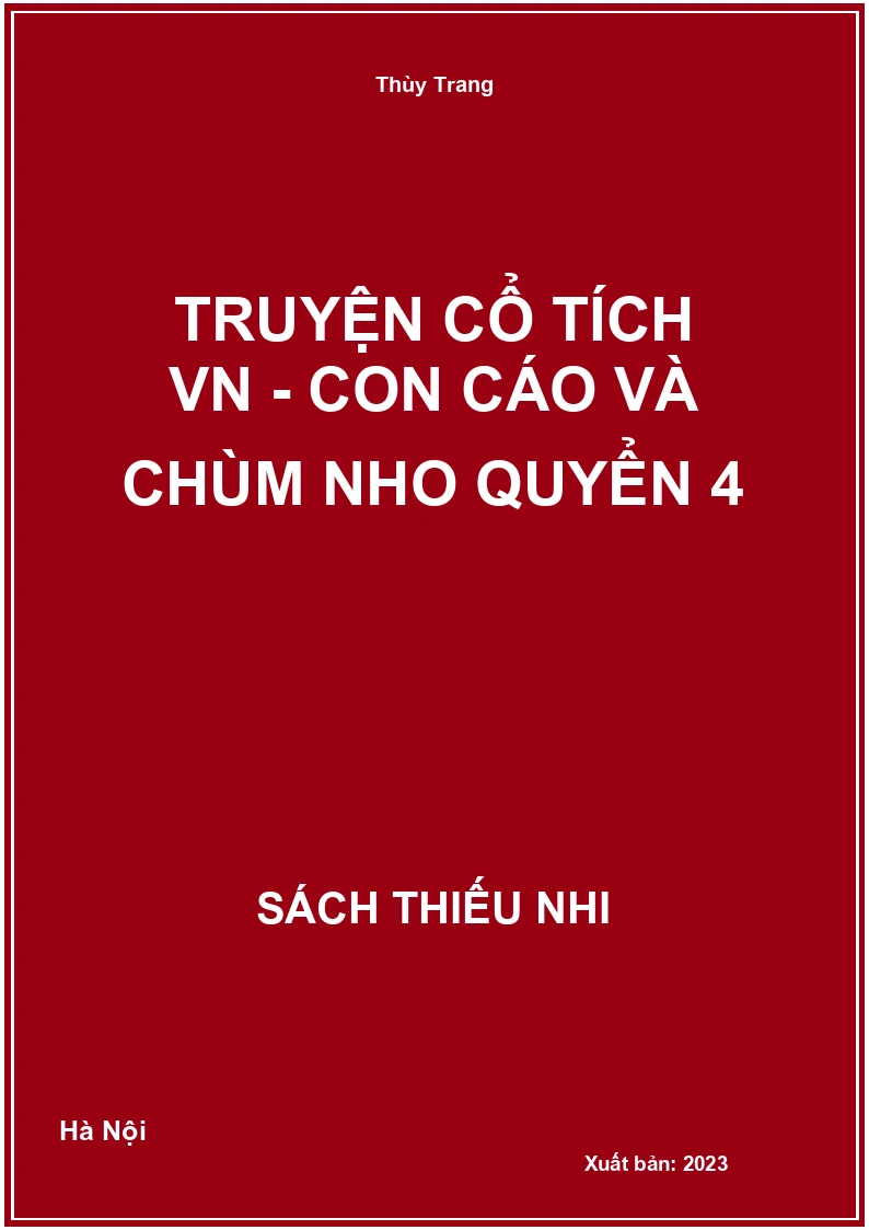 Truyện cổ tích VN - Con cáo và chùm nho quyển 4