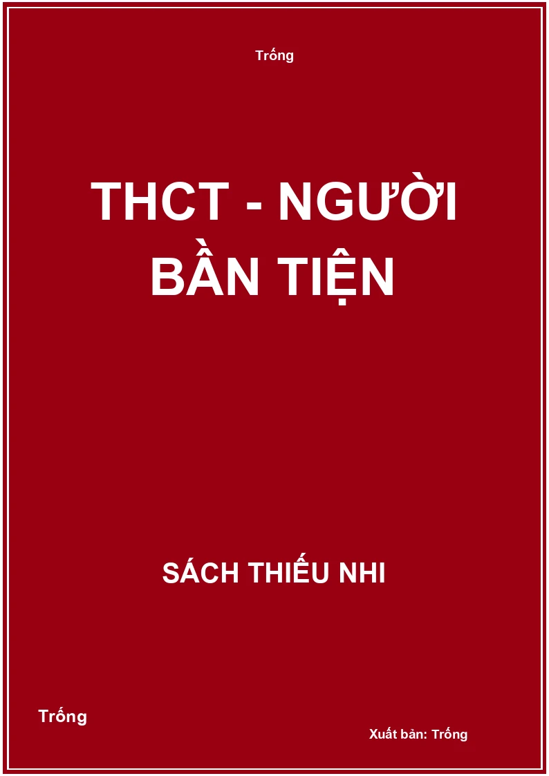 THCT - Người bần tiện