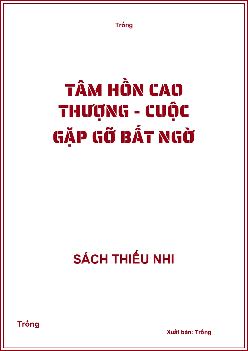 Tâm hồn cao thượng - Cuộc gặp gỡ bất ngờ