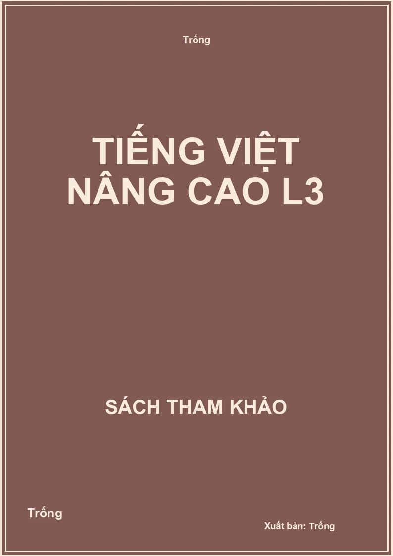Tiếng việt nâng cao L3