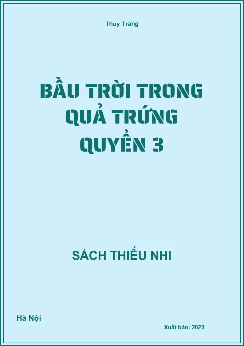 Bầu trời trong quả trứng quyển 3
