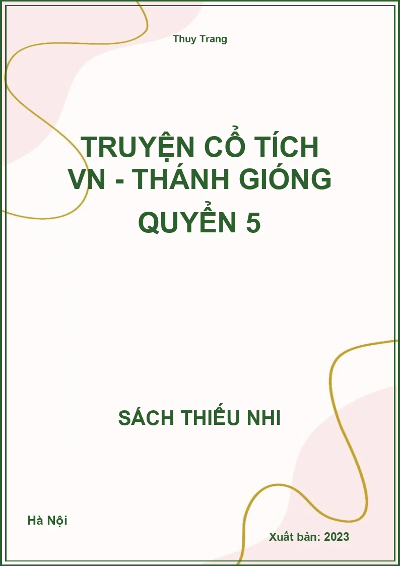 Truyện cổ tích VN - Thánh Gióng quyển 5