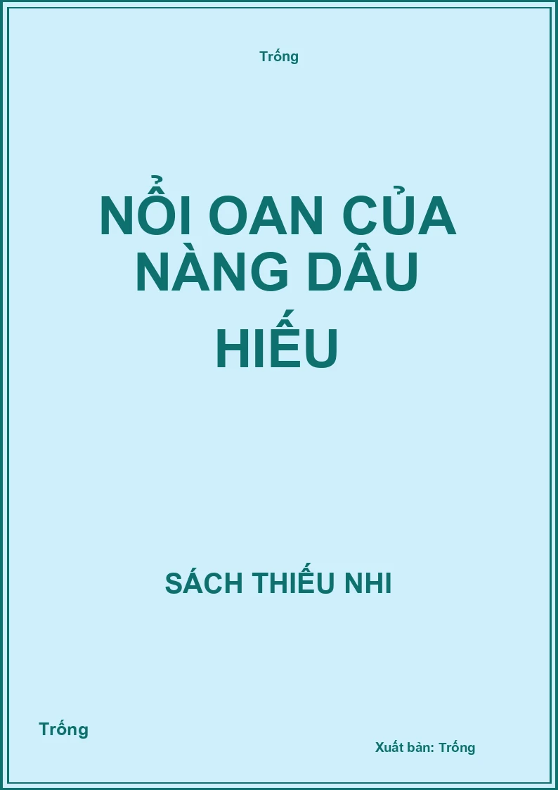 Nổi oan của nàng dâu hiếu