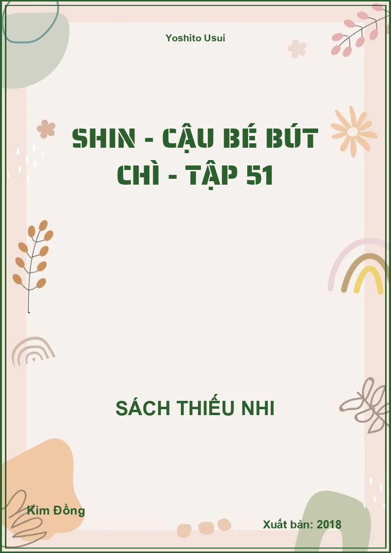 Shin - cậu bé bút chì - tập 51