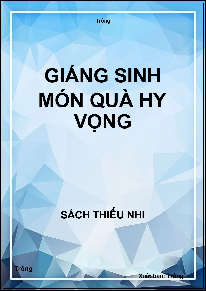 Giáng sinh món quà hy vọng