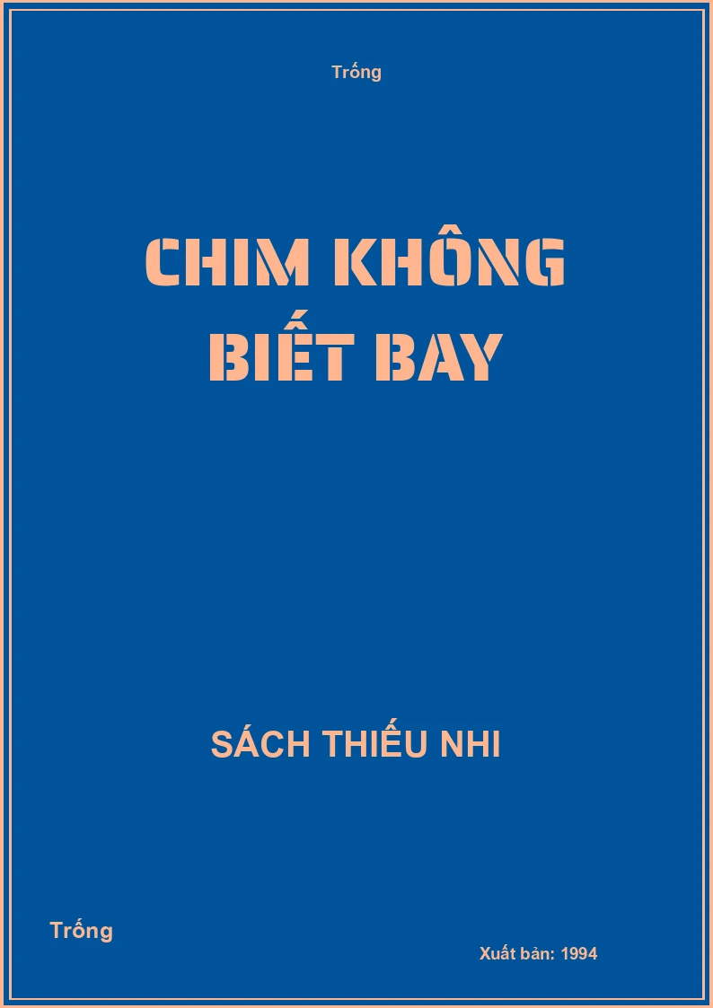 Chim không biết bay