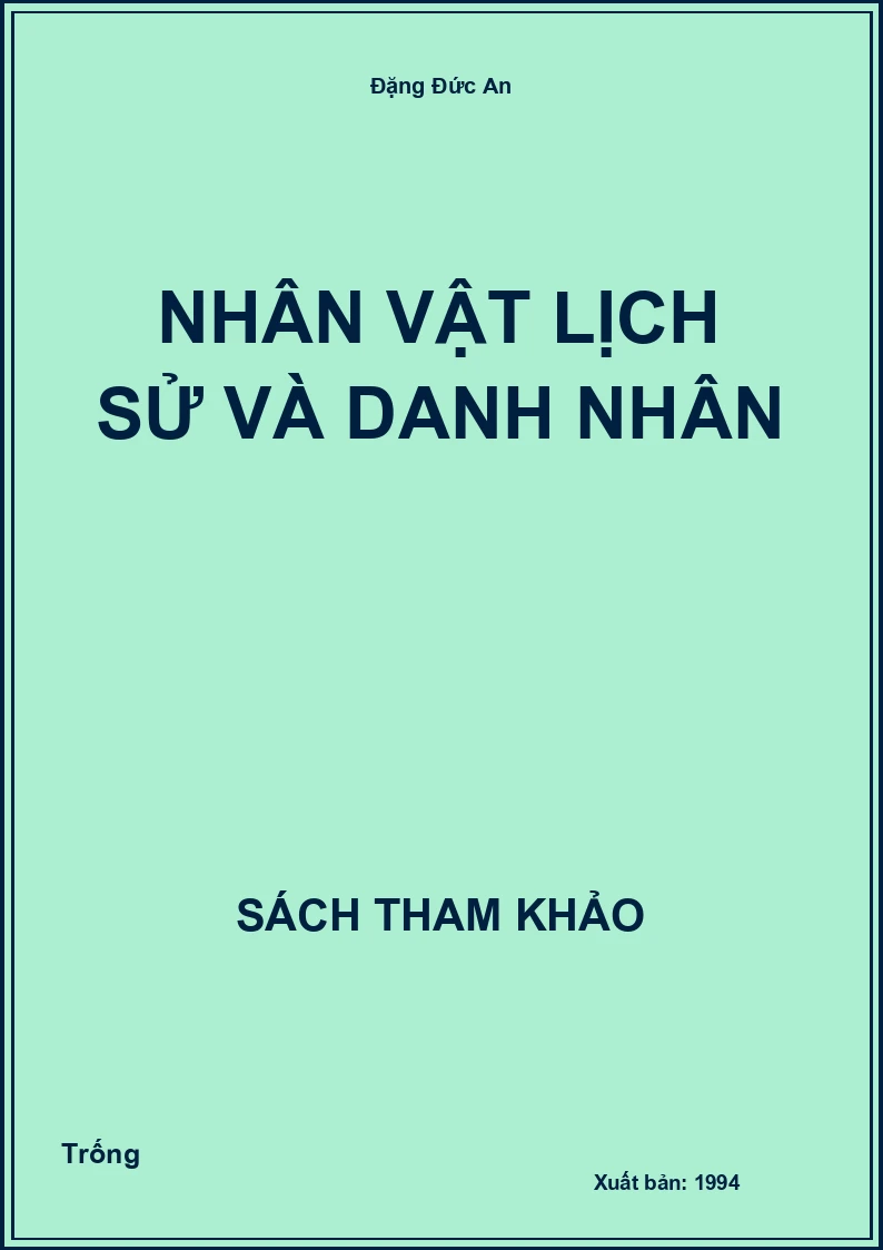 Nhân vật lịch sử và danh nhân