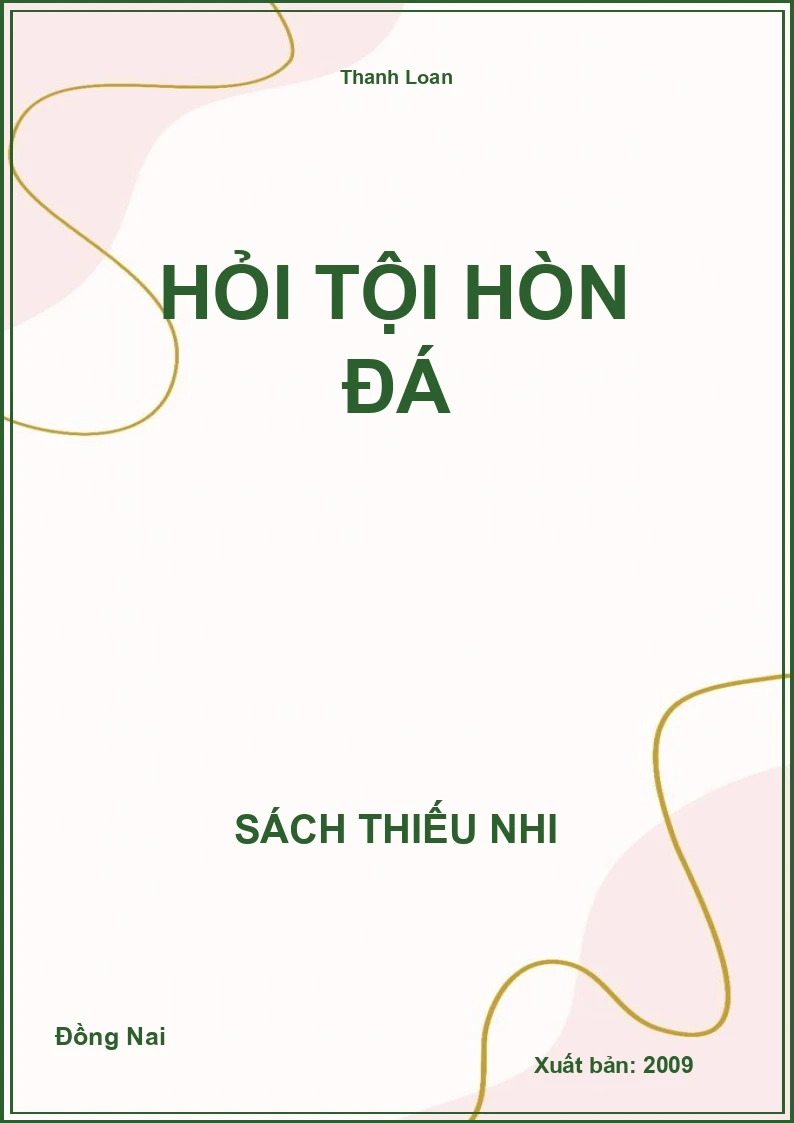 Hỏi tội hòn đá