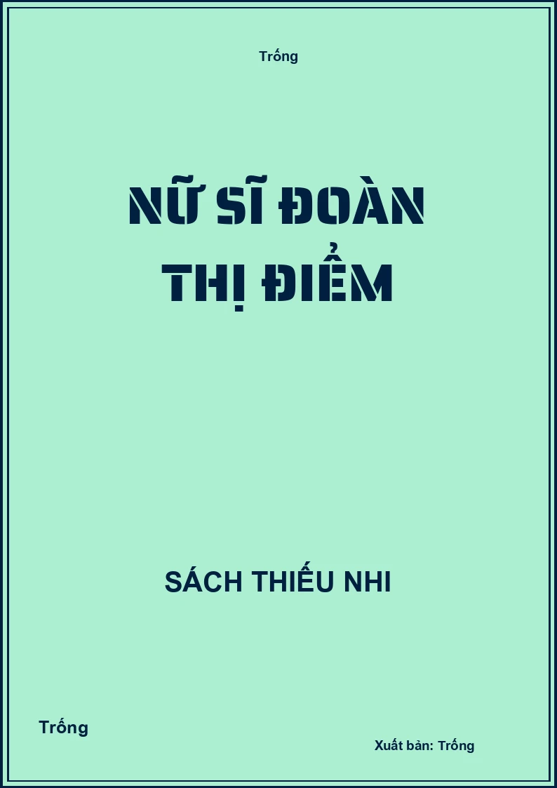 Nữ Sĩ Đoàn Thị Điểm