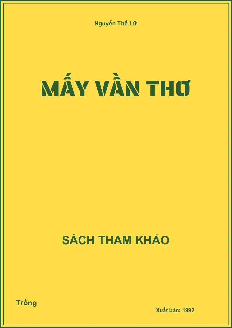 Mấy Vần Thơ